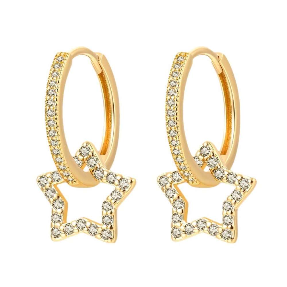 Simple heart-shaped design Earring With gold plated fit 925 Sterling silver earrings for women Gifts Wholesale
