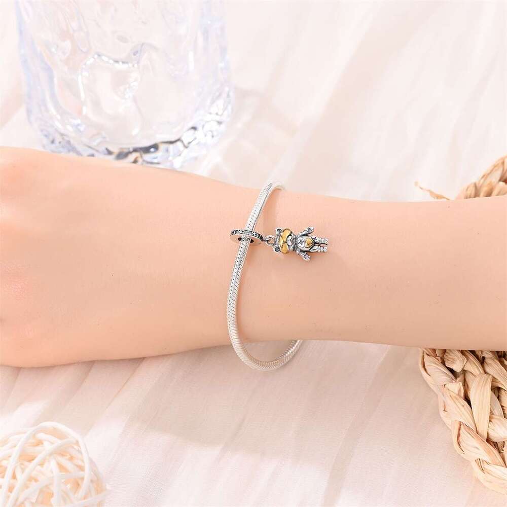 New 925 Sterling Silver Charm Bear pendant beads Fit Charms Silver 925 Original Bracelet DIY Jewelry Making For women Gifts