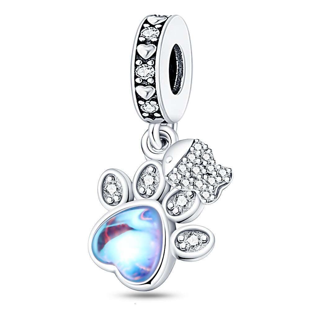 New 925 Sterling Silver Charm Animal series cute claws and fish bead Fit Charms Silver 925 Original Bracelet DIY Jewelry Making For women Gifts