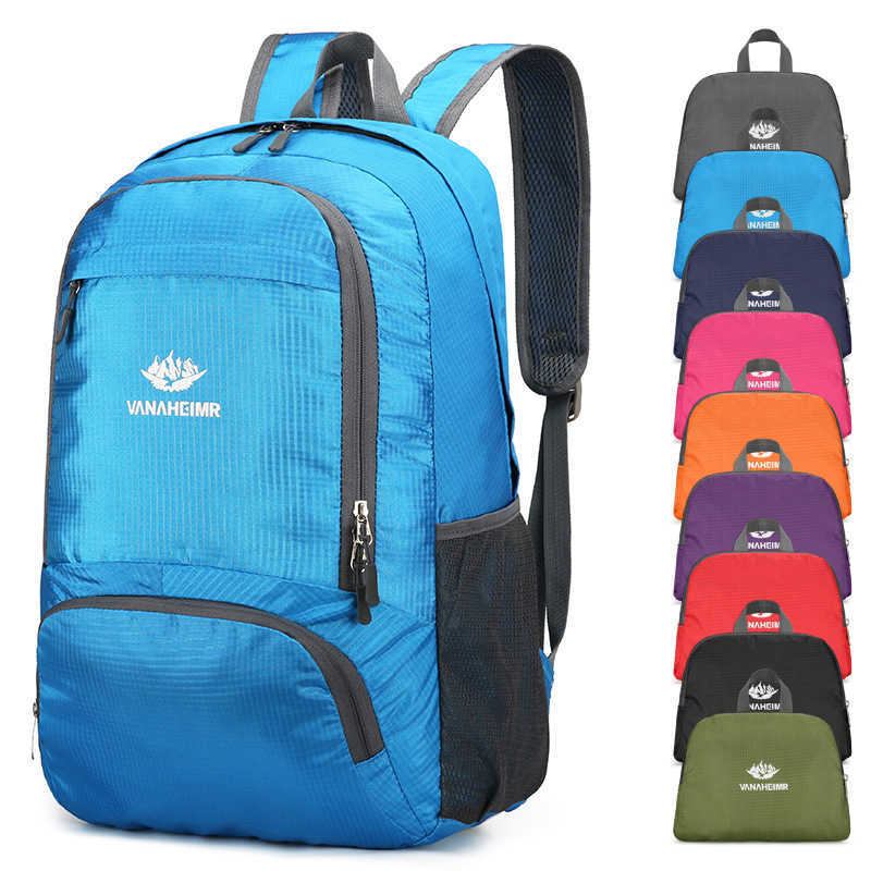 CMM Backpack Large Capacity Suitable for Outdoor Sports Travel Mens and Womens Lightweight Folding Bag Printable Waterproof Backpack