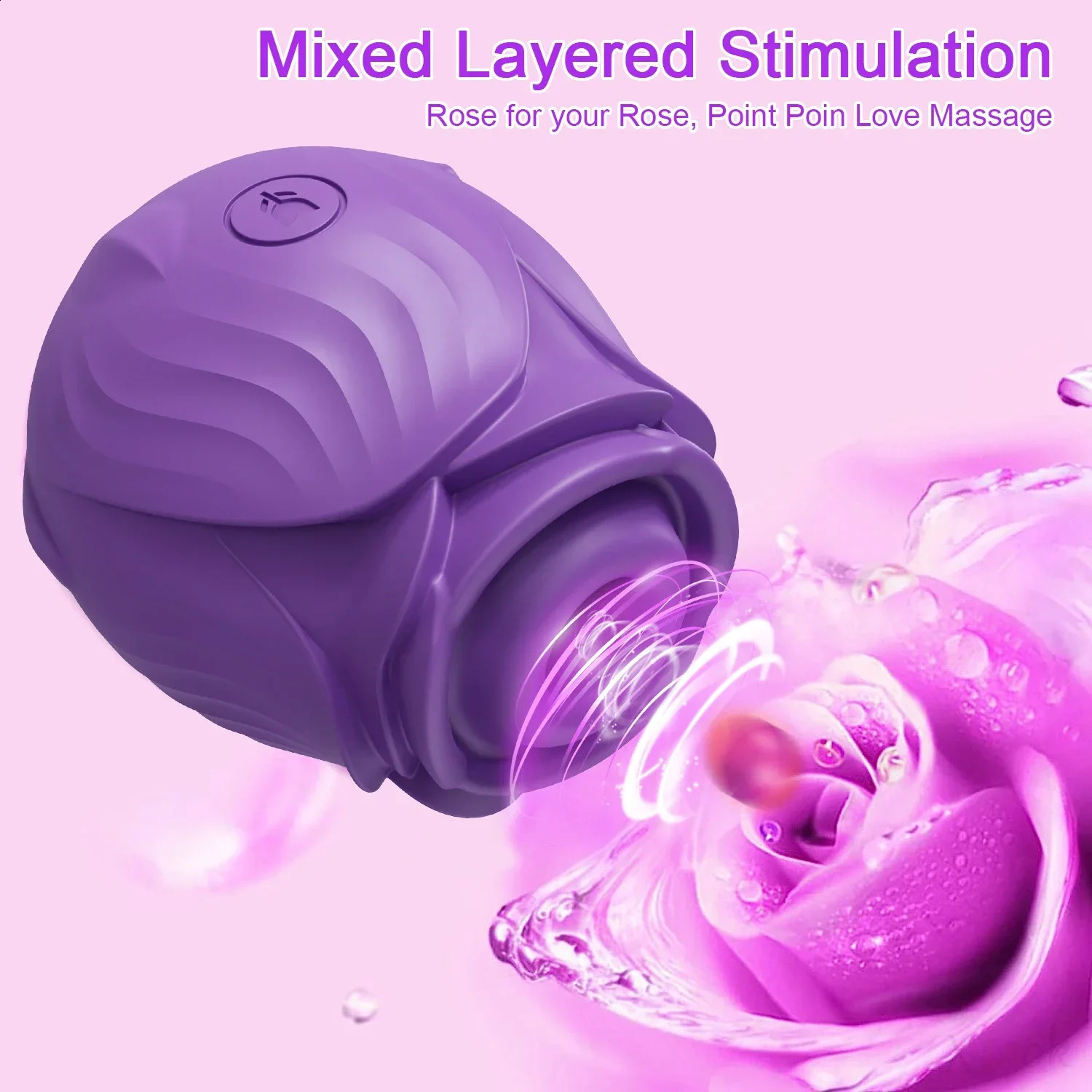 Rose-Sucking Vibrator for Women Nipple Massager Clitoral Vacuum Stimulator Vibrating Female Masturbator Sex Toys for Adults 240914
