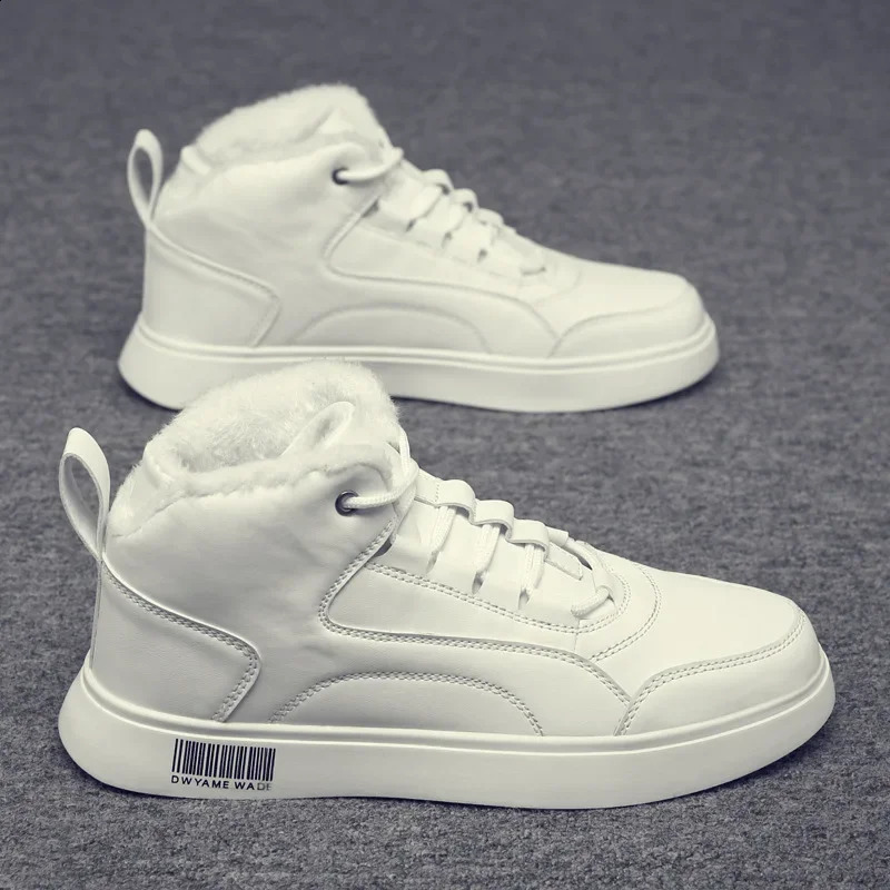 Waterproof wool lined mens warm casual shoes winter kitchen work shoes top chef boots motorcycle equipment parts 240914