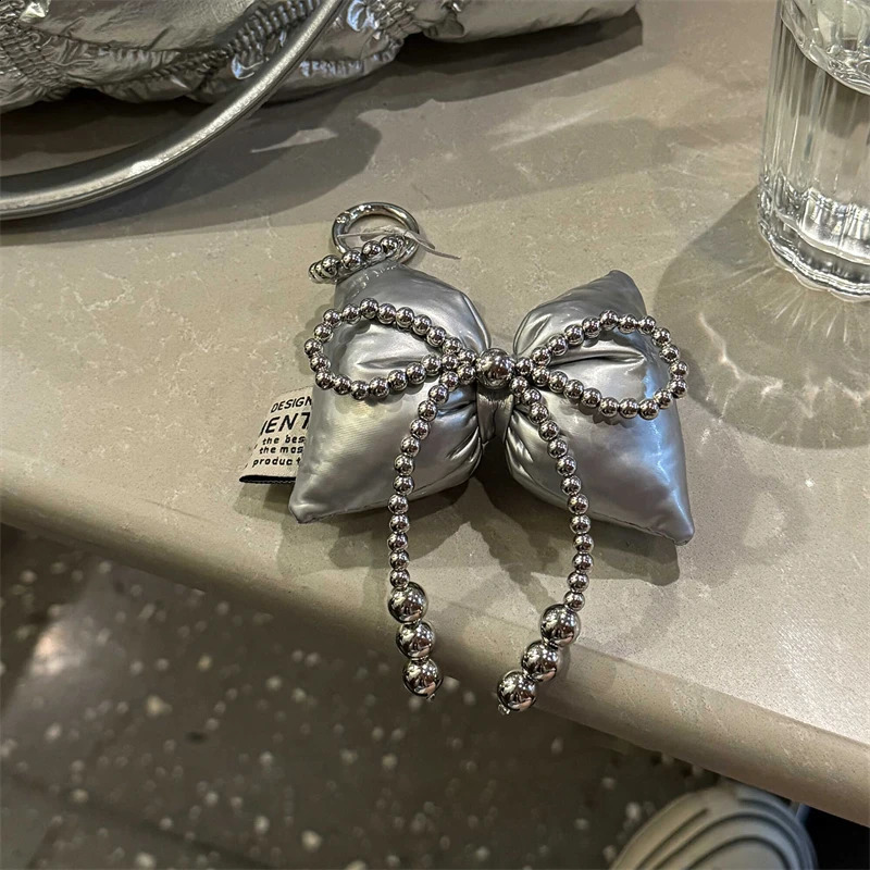 INS Korea Cute Charm 3D Bow Key Rope Camera Mobile Phone Accessories Fashion Pendant Mobile Phone Hanging Rope Hanging Chain Jewelry 240914