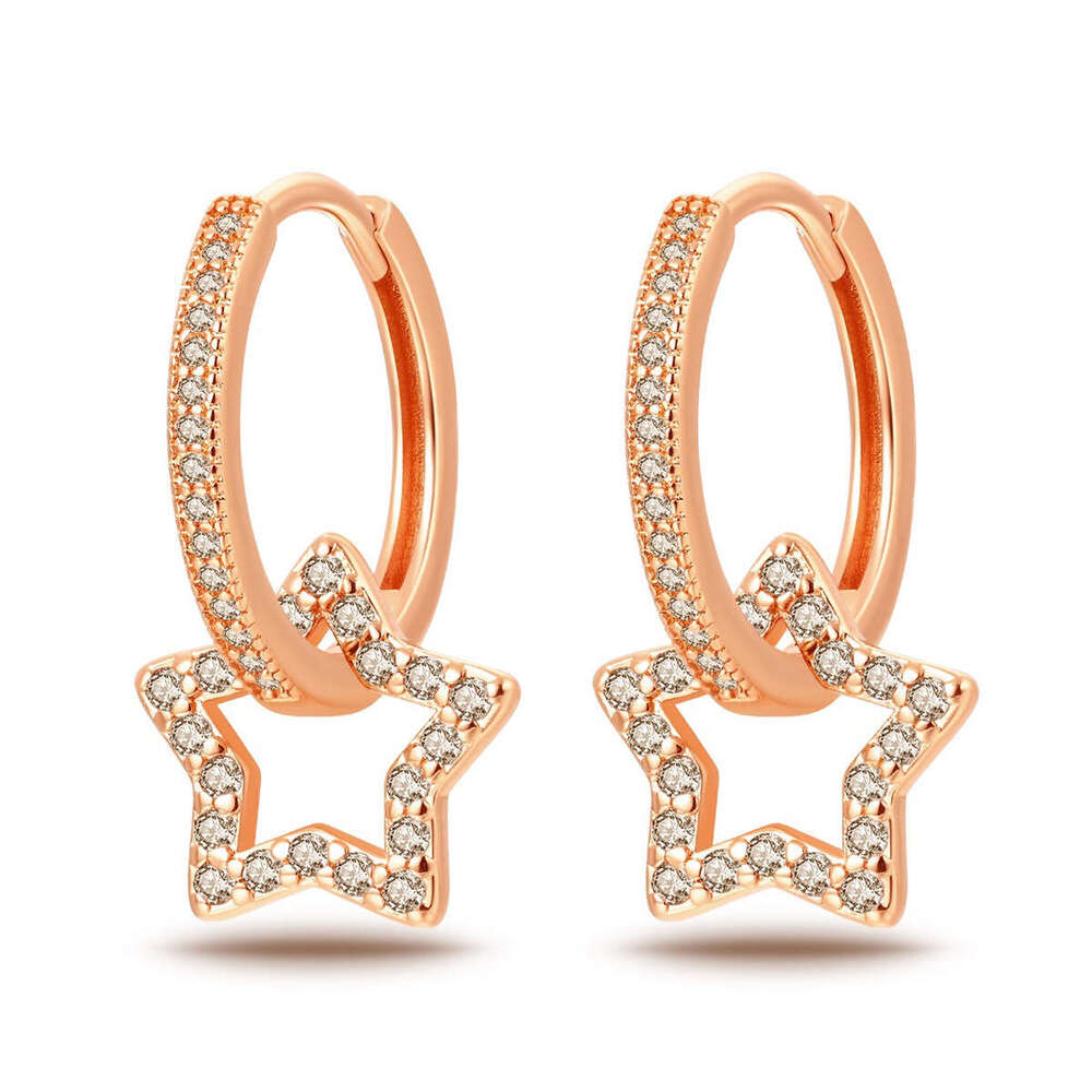 Simple heart-shaped design Earring With gold plated fit 925 Sterling silver earrings for women Gifts Wholesale