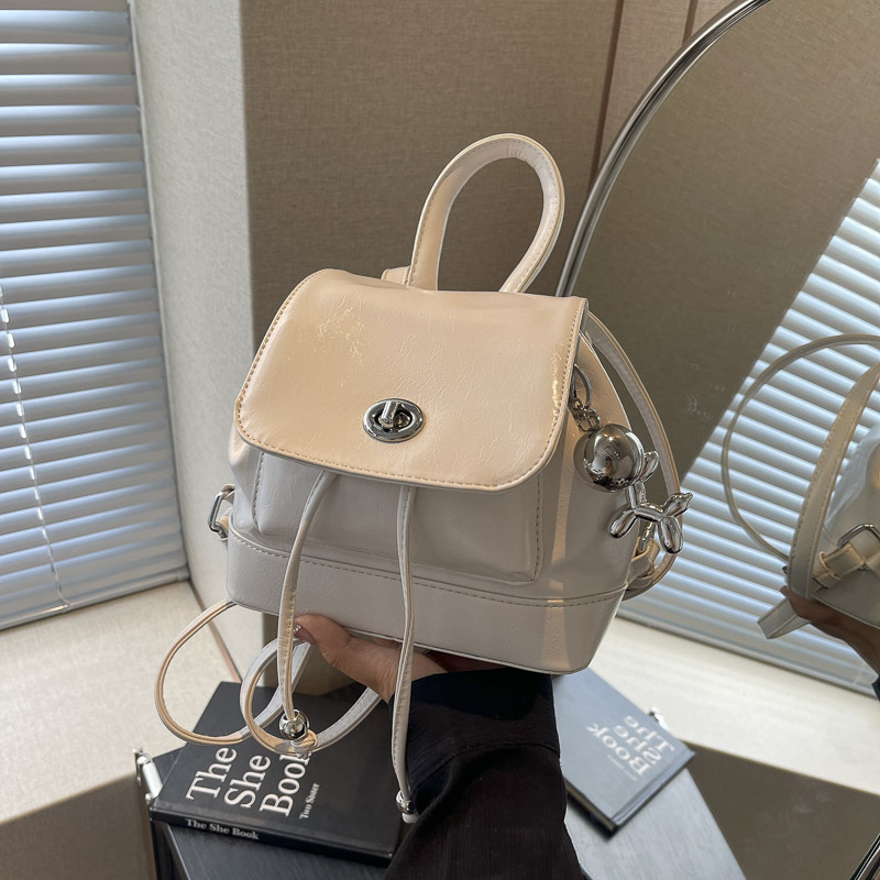 Designer Designer Bookbag School Bags Leather Square TLXT Women Fashion Backpacks Korean Trend Luxury Shoulder Bag Backpack Travel Bag