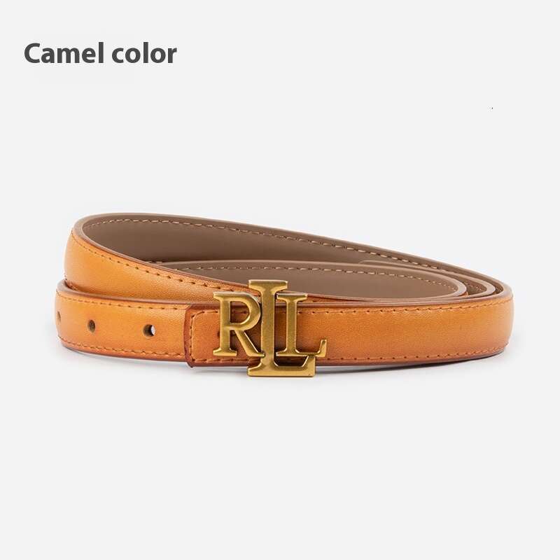 Thin Leather Belt, Genuine Cowhide for Women - Casual & Versatile