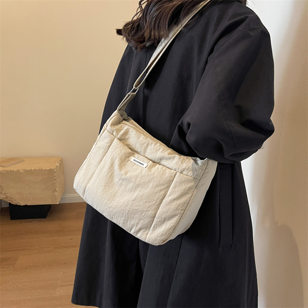 New Fashion Space Padded Cotton Women Shoulder Bags Winter Nylon Down Quilted Shopper Sling Bags Female Crossbody Bags Pouch