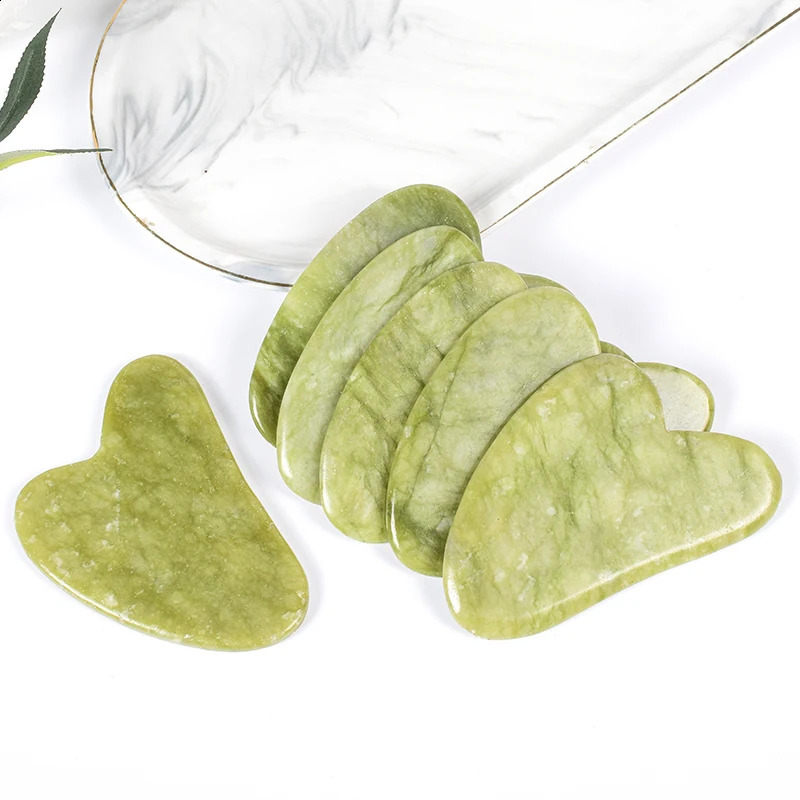 Natural Massager For Face Gouache Scraper Massage Jade Guasha Gua Sha Skin Scraping Skincare SPA Drop 240911