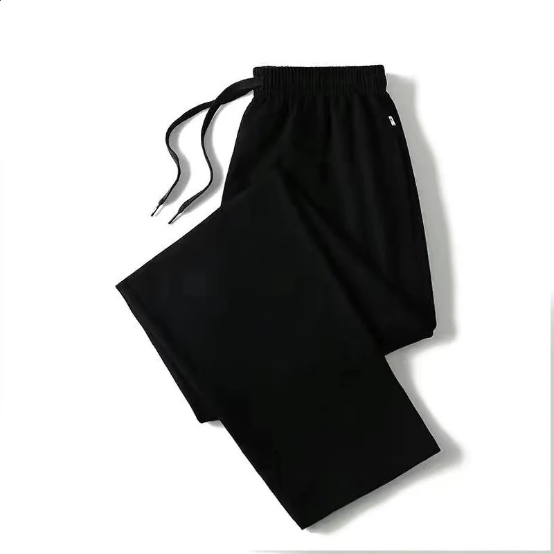 Versatile Casual Pants with Elastic Waist and Loose for Teenagers Students Cotton Men Wom 240910