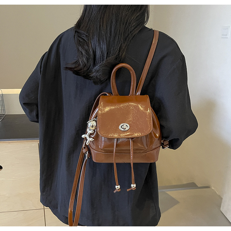 Designer Designer Bookbag School Bags Leather Square TLXT Women Fashion Backpacks Korean Trend Luxury Shoulder Bag Backpack Travel Bag