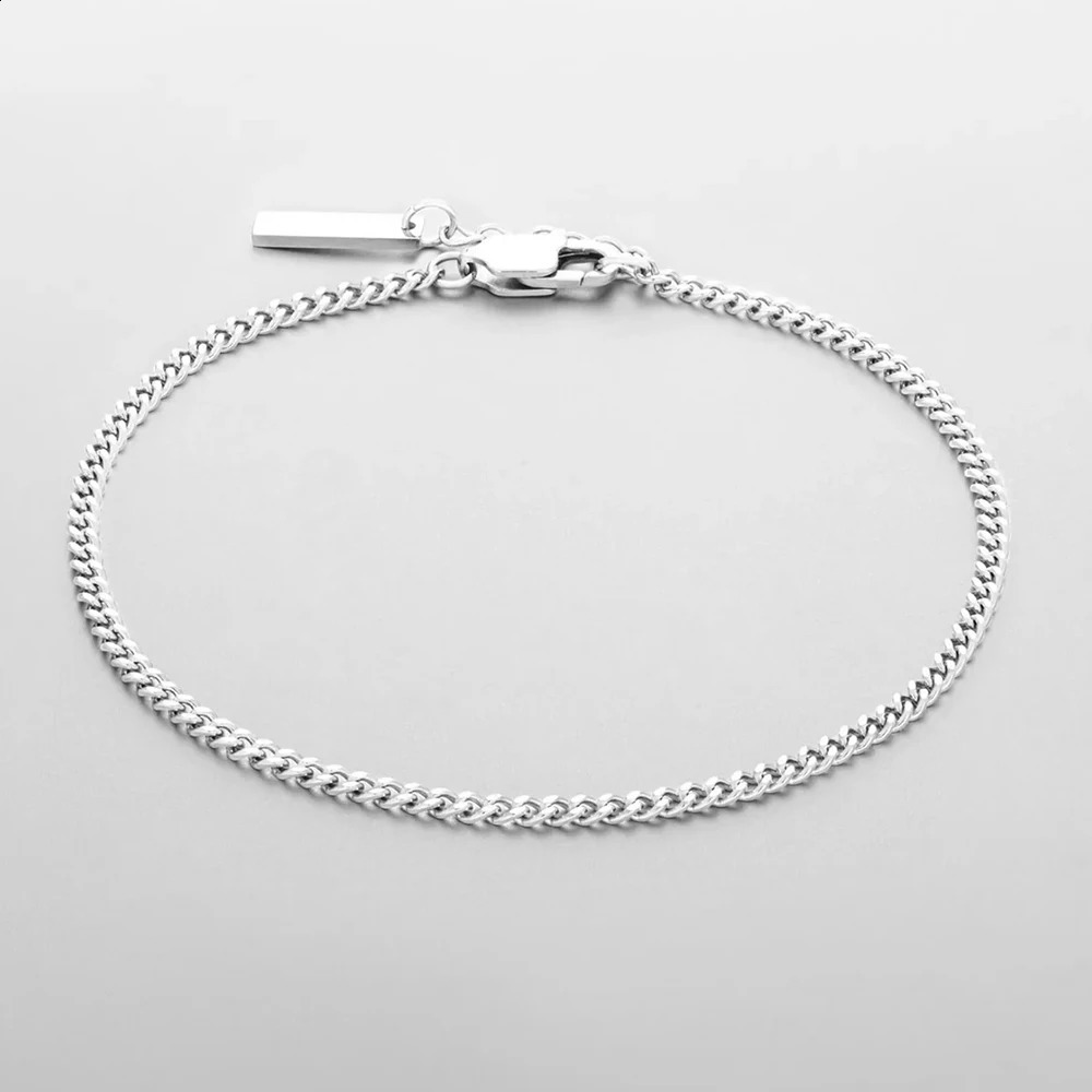 Mens jewelry personalized Cuban chain minimalist bracelet fashion trend non fading accessories wholesale 10 pieces 240912