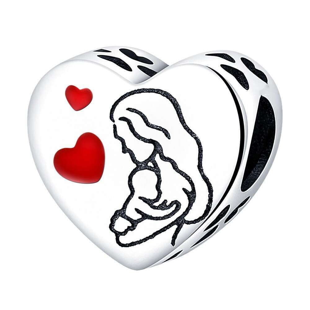 New 925 Sterling Silver Charm Confession of Love heart beads Fit Charms Silver 925 Original Bracelet DIY Jewelry Making For women Gifts