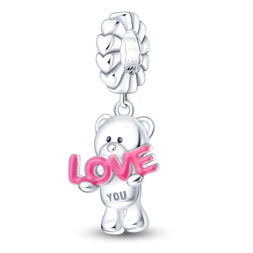 New 925 Sterling Silver Charm Animal bear pendant Fit Charms Silver 925 Original Bracelet DIY Jewelry Making For women Gifts