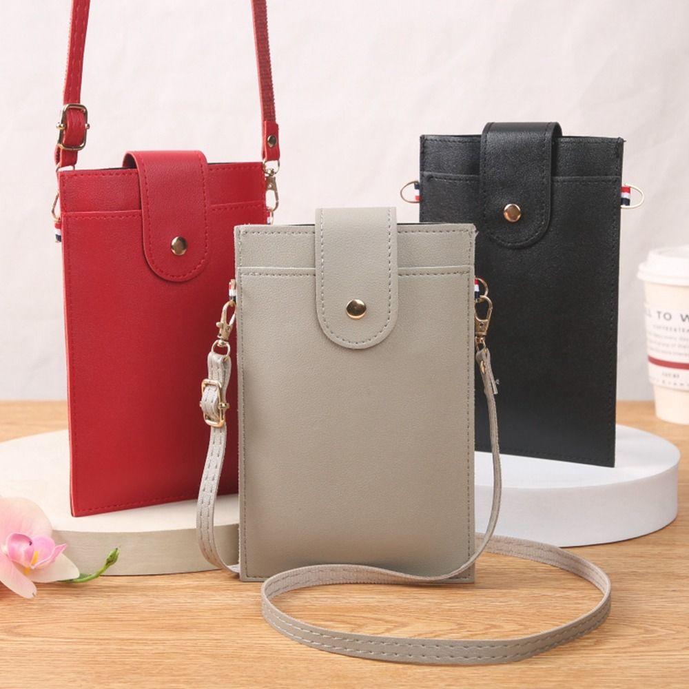 Large Capacity Crossbody Bags New Zipper Flap PU Leather Shoulder Bag Fashion Multifunctional Mobile Phone Bags Women