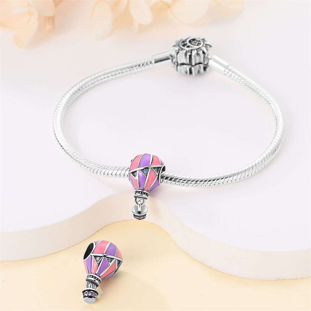 New 925 Sterling Silver Charm Hot air balloon bead Fit Charms Silver 925 Original Bracelet DIY Jewelry Making For women Gifts