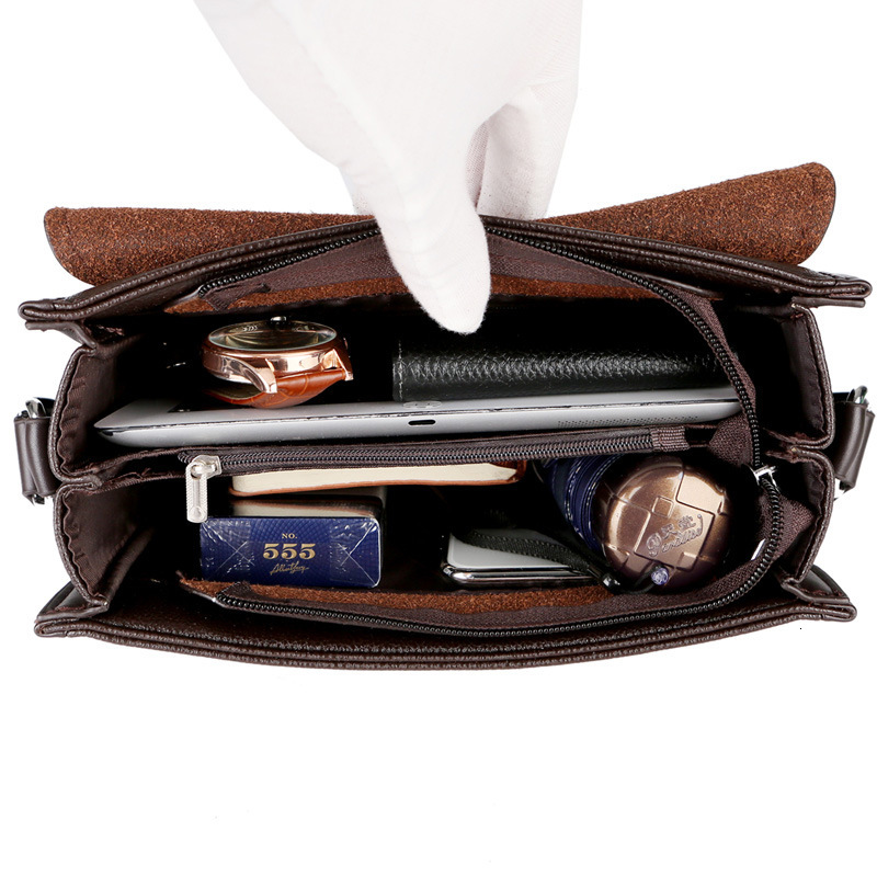 New Arrival Business Men Messenger Bags Vintage Leather Crossbody Shoulder Bag For Male Brand Casual Man Handbags Fashion Bags