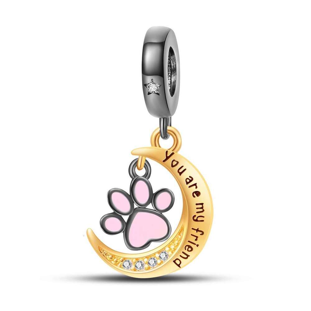 New 925 Sterling Silver Charm Cat Series cute Cat Friend Pendant Fit Charms Silver 925 Original Bracelet DIY Jewelry Making For women Gifts