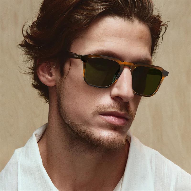 CARFIA Acetate Polarized Mens Sunglasses UV Protection Retro Fashion Cool Glasses for Driving Golf Fishing