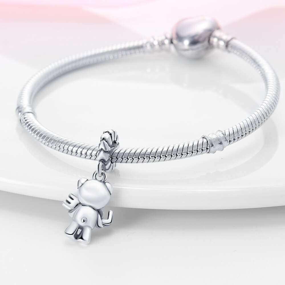 New 925 Sterling Silver Charm Animal bear pendant Fit Charms Silver 925 Original Bracelet DIY Jewelry Making For women Gifts