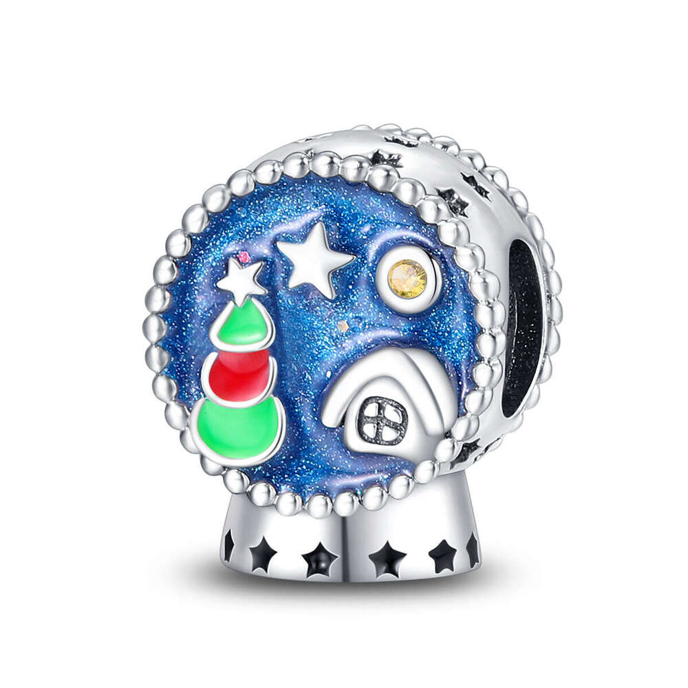 New 925 Sterling Silver Charm Christmas Snowflake gloves Star Moon Combination Pendant Fit Charms Silver 925 Original Bracelet DIY Jewelry Making For 