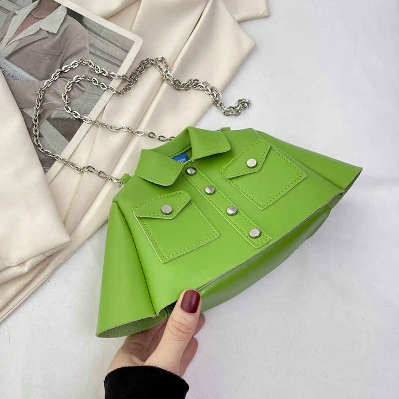 Creative womens bag niche shoulder bag fashion chain interesting style cross body bag 240912