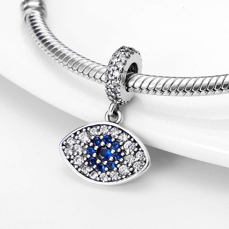 New 925 Sterling Silver Charm blue eyes beads pendant Fit Charms Silver 925 Original Bracelet DIY Jewelry Making For women Gifts