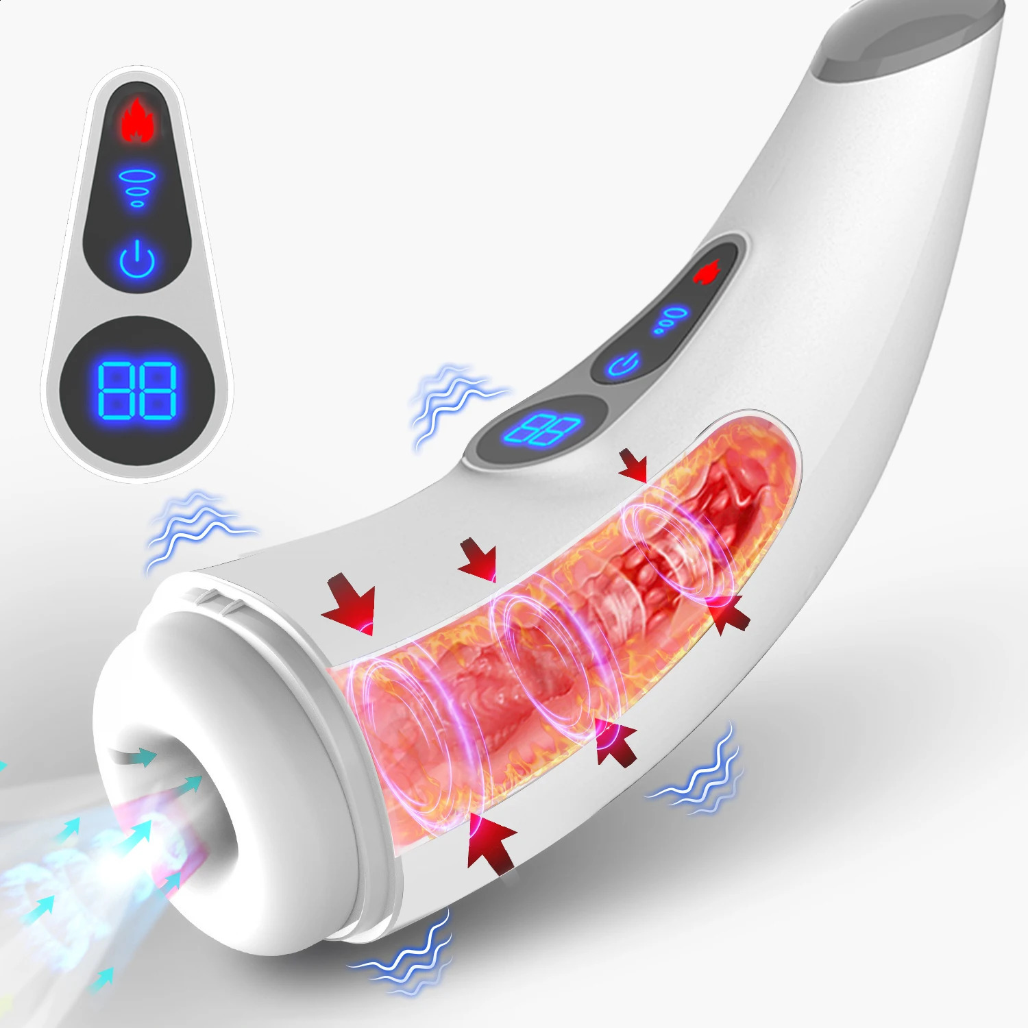 Male Automatic Sucking Heating Masturbation Cup Vagina Vibrating Machine Blowjob Male Masturbator Sex Toys for Men Adult Product 240914