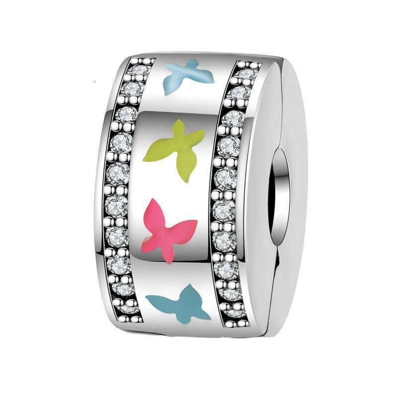 New 925 Sterling Silver Charm Cute pet butterfly flower heart shape beads Fit Charms Silver 925 Original Bracelet DIY Jewelry Making For women Gifts