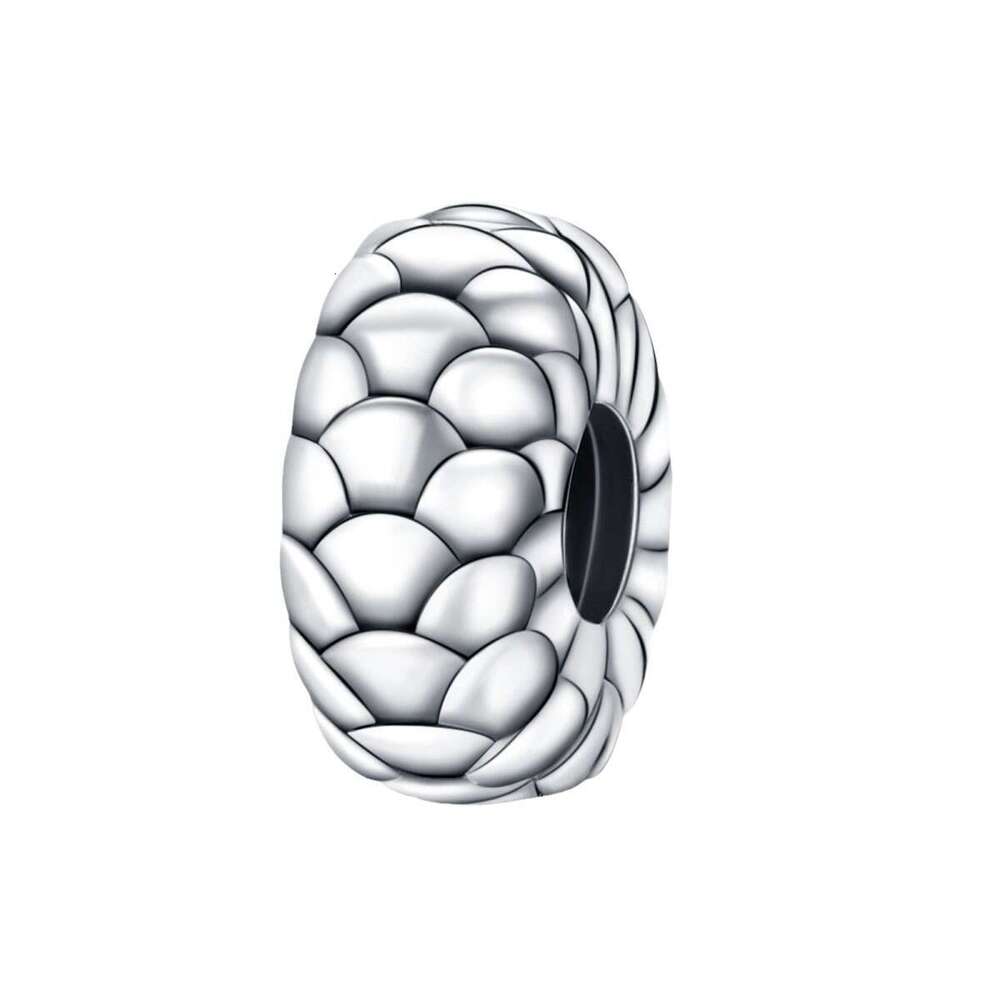 New 925 Sterling Silver Charm Dragon scale Clip Beads Fit Charms Silver 925 Original Bracelet DIY Jewelry Making For women Gifts