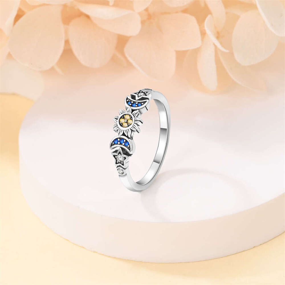 Starry Moon Earrings 925 Sterling silver Stud earrings for women Gifts Wholesale