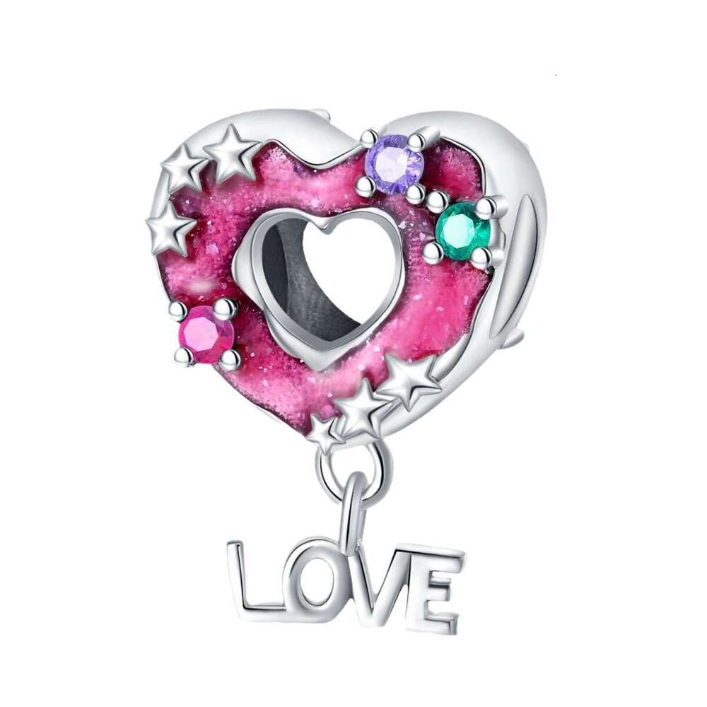 New 925 Sterling Silver Charm Pink Dessert donut beads Fit Charms Silver 925 Original Bracelet DIY Jewelry Making For women Gifts
