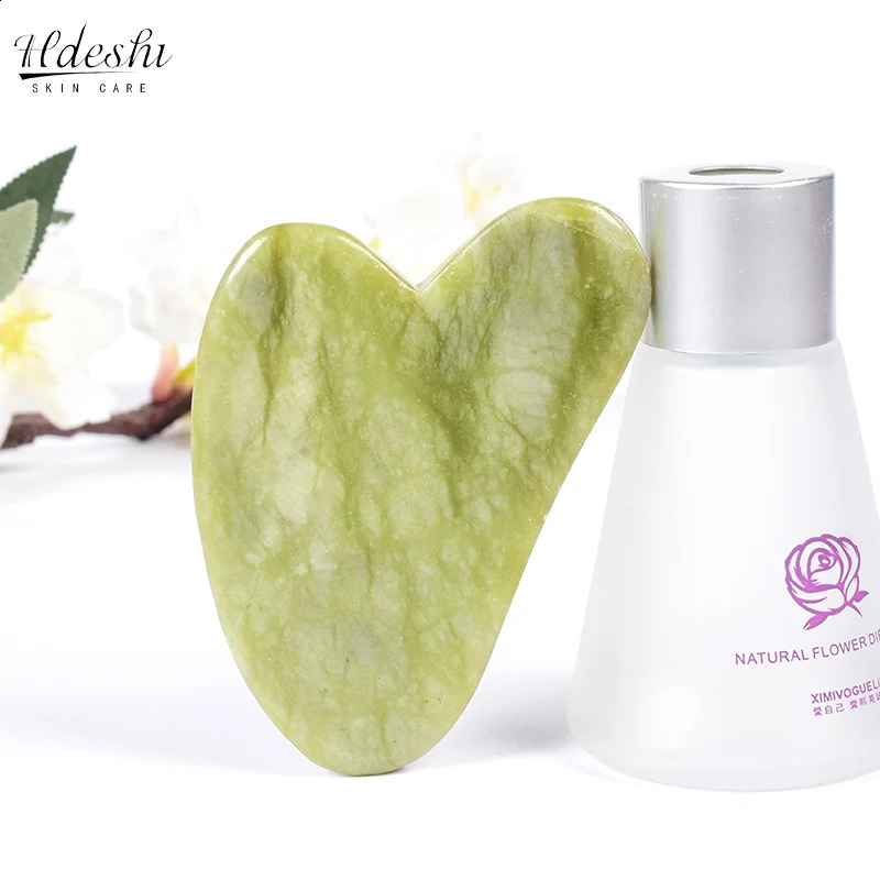 Natural Massager For Face Gouache Scraper Massage Jade Guasha Gua Sha Skin Scraping Skincare SPA Drop 240911