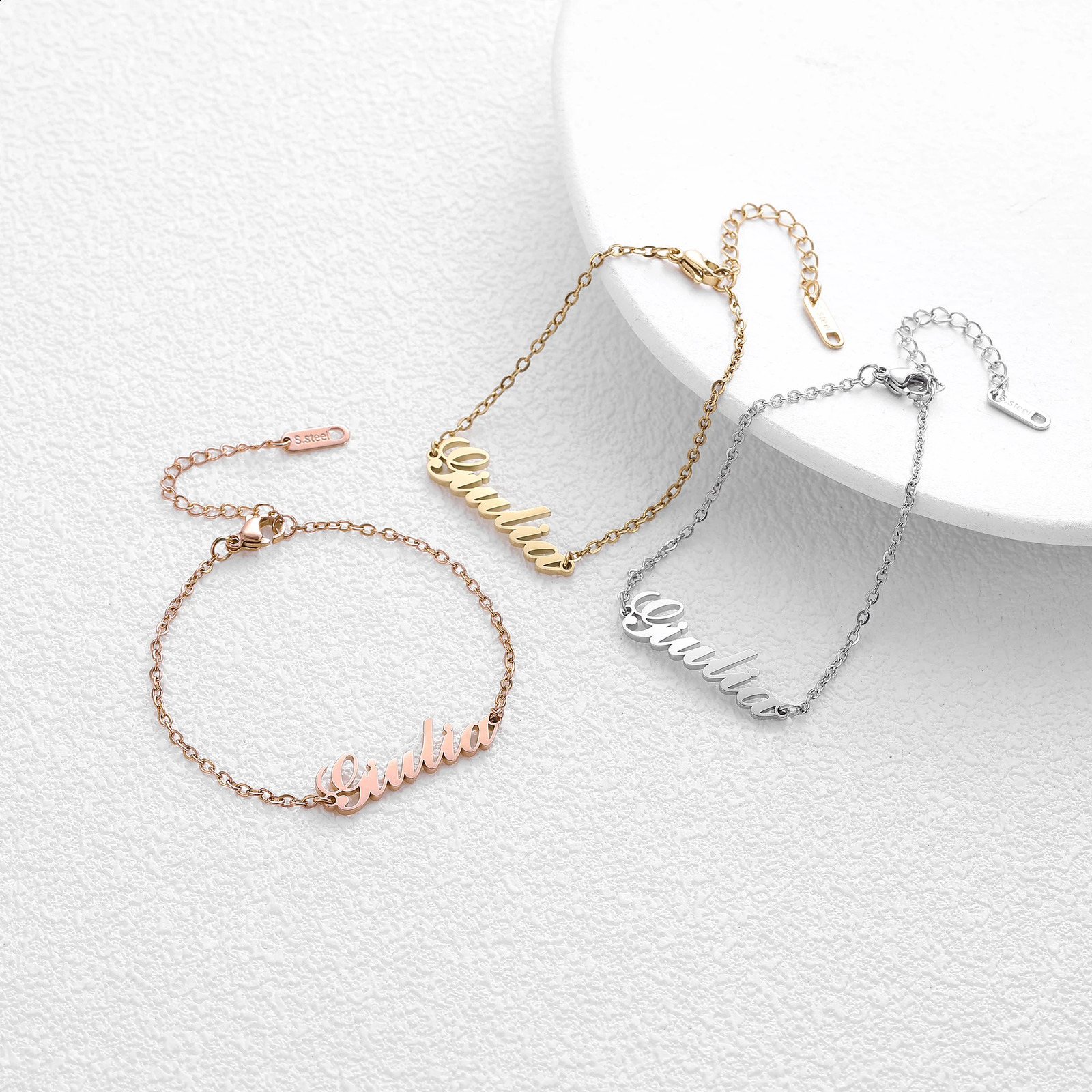 Custom Font Name Fashion Bracelet Personalized Name Jewelry Fashion Bracelet Womens Holiday Gift Christmas Gift 240914