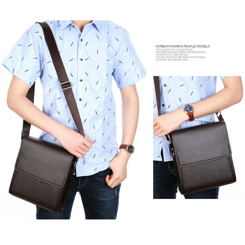 New Arrival Business Men Messenger Bags Vintage Leather Crossbody Shoulder Bag For Male Brand Casual Man Handbags Fashion Bags