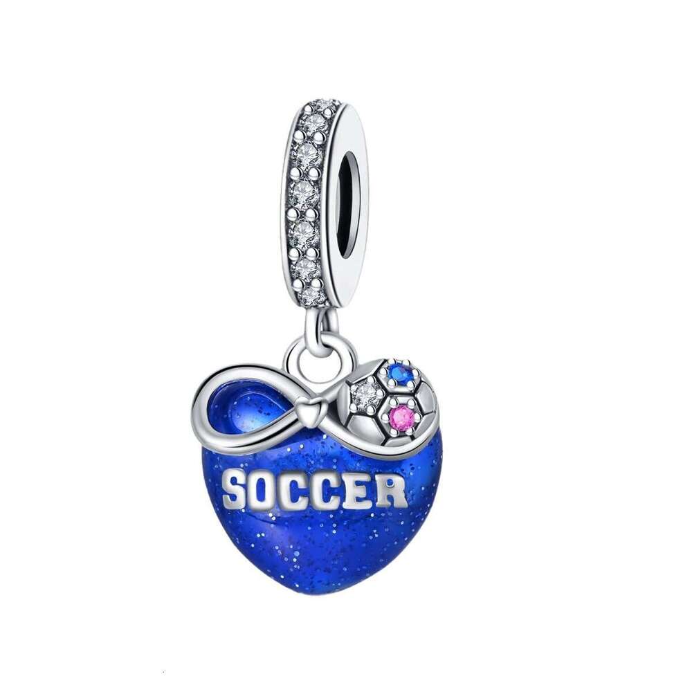 New 925 Sterling Silver Charm Football hobby Pendant Fit Charms Silver 925 Original Bracelet DIY Jewelry Making For women Gifts