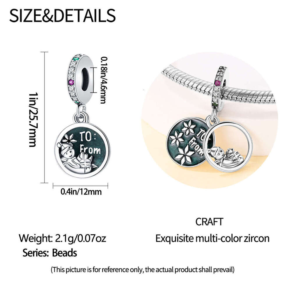 New 925 Sterling Silver Charm Winter Romance bead pendant Fit Charms Silver 925 Original Bracelet DIY Jewelry Making For women Gifts