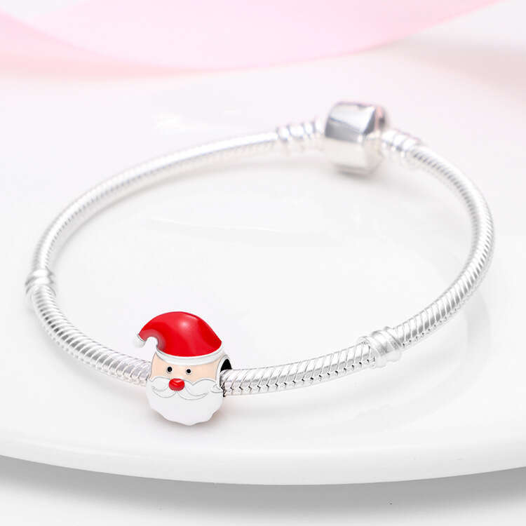 New 925 Sterling Silver Charm Santa Claus Beads Fit Charms Silver 925 Original Bracelet DIY Jewelry Making For women Gifts