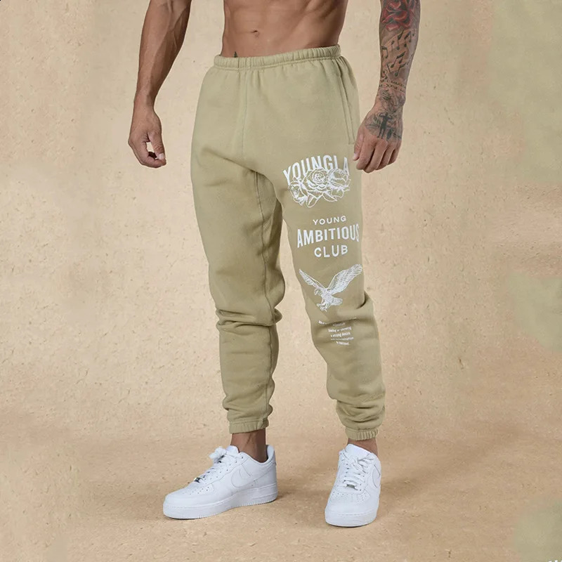 Mens Sweatpants Gym Sports Fitness Running Basketball Training Pants Casual American Style Fashion Clothing 240905