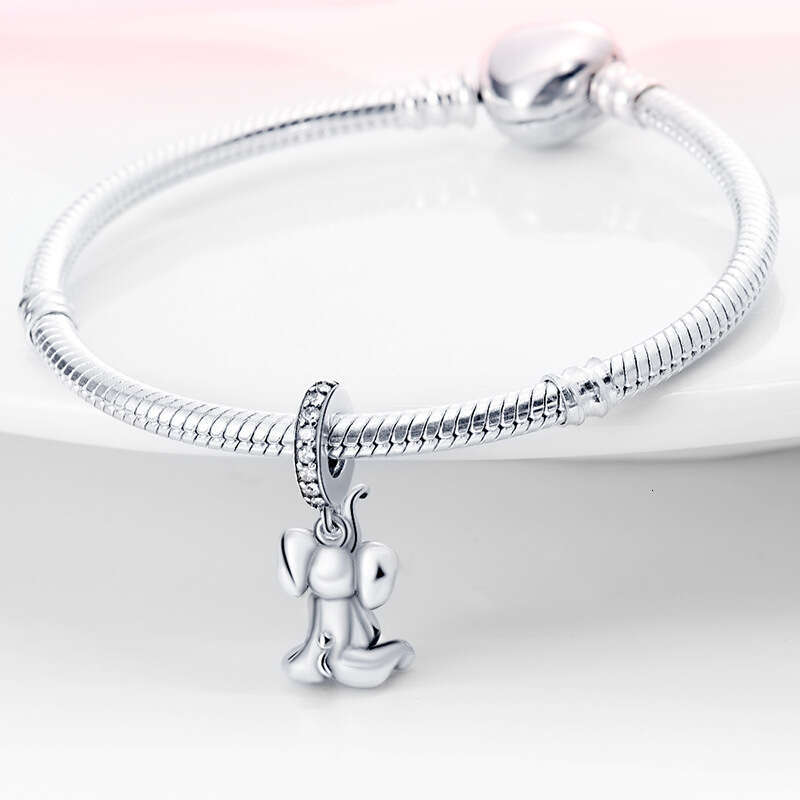 New 925 Sterling Silver Charm cute Elephant pendant Fit Charms Silver 925 Original Bracelet DIY Jewelry Making For women Gifts