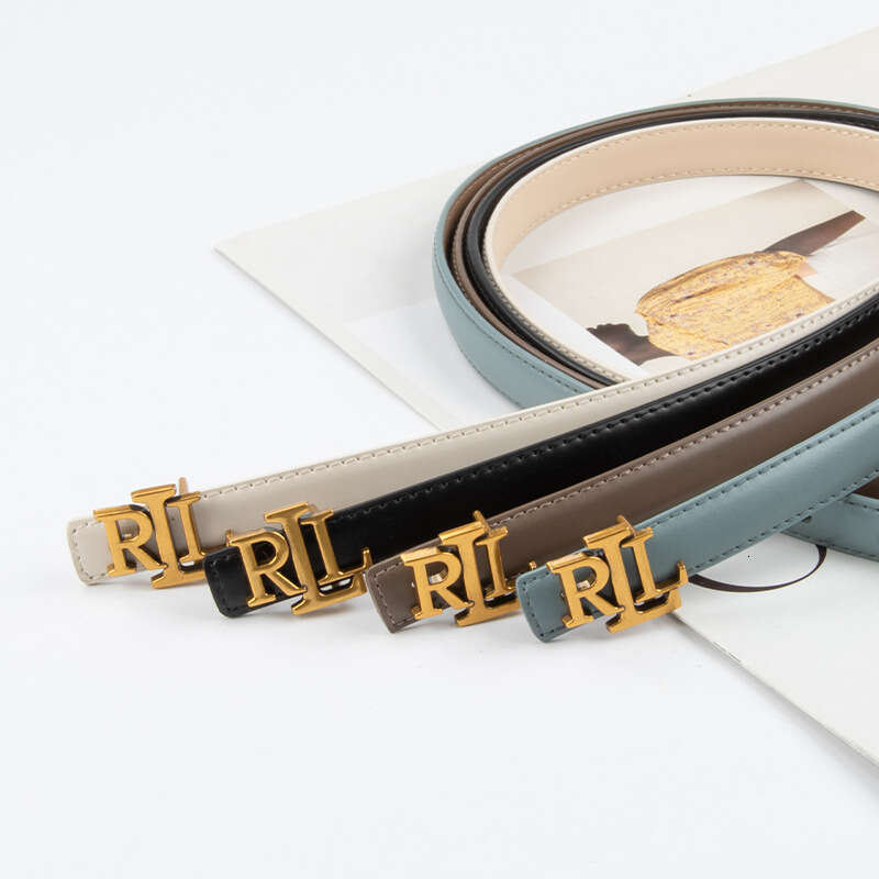 Thin Leather Belt, Genuine Cowhide for Women - Casual & Versatile