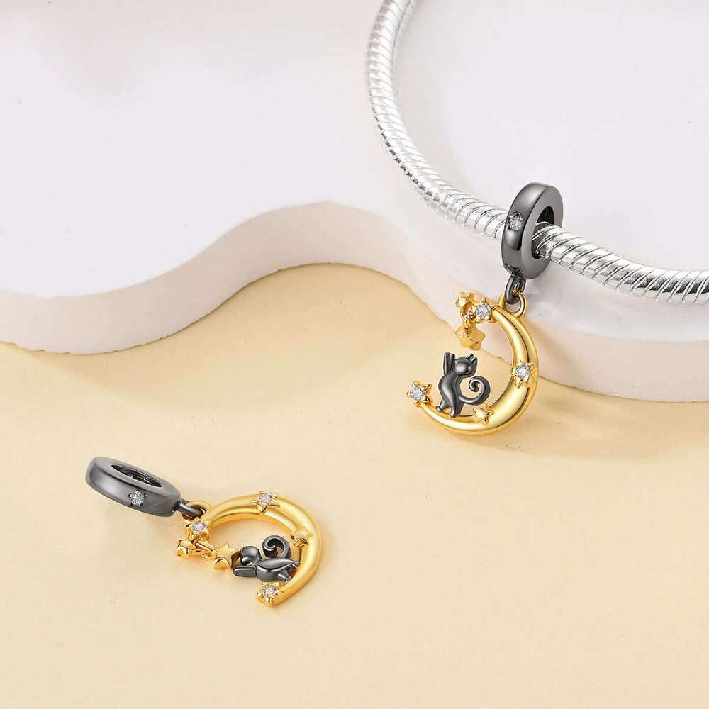 New 925 Sterling Silver Charm Cat Series cute Cat Friend Pendant Fit Charms Silver 925 Original Bracelet DIY Jewelry Making For women Gifts