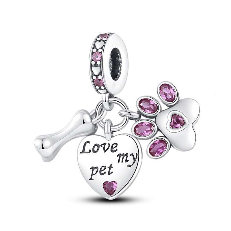 New 925 Sterling Silver Charm Dream catcher Heart shaped Claw Beads Fit Charms Silver 925 Original Bracelet DIY Jewelry Making For women Gifts