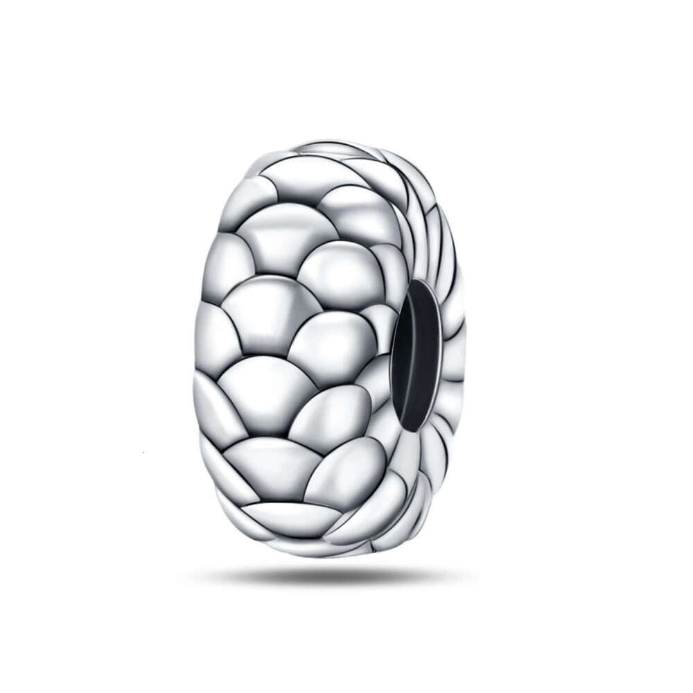 New 925 Sterling Silver Charm Dragon scale Clip Beads Fit Charms Silver 925 Original Bracelet DIY Jewelry Making For women Gifts