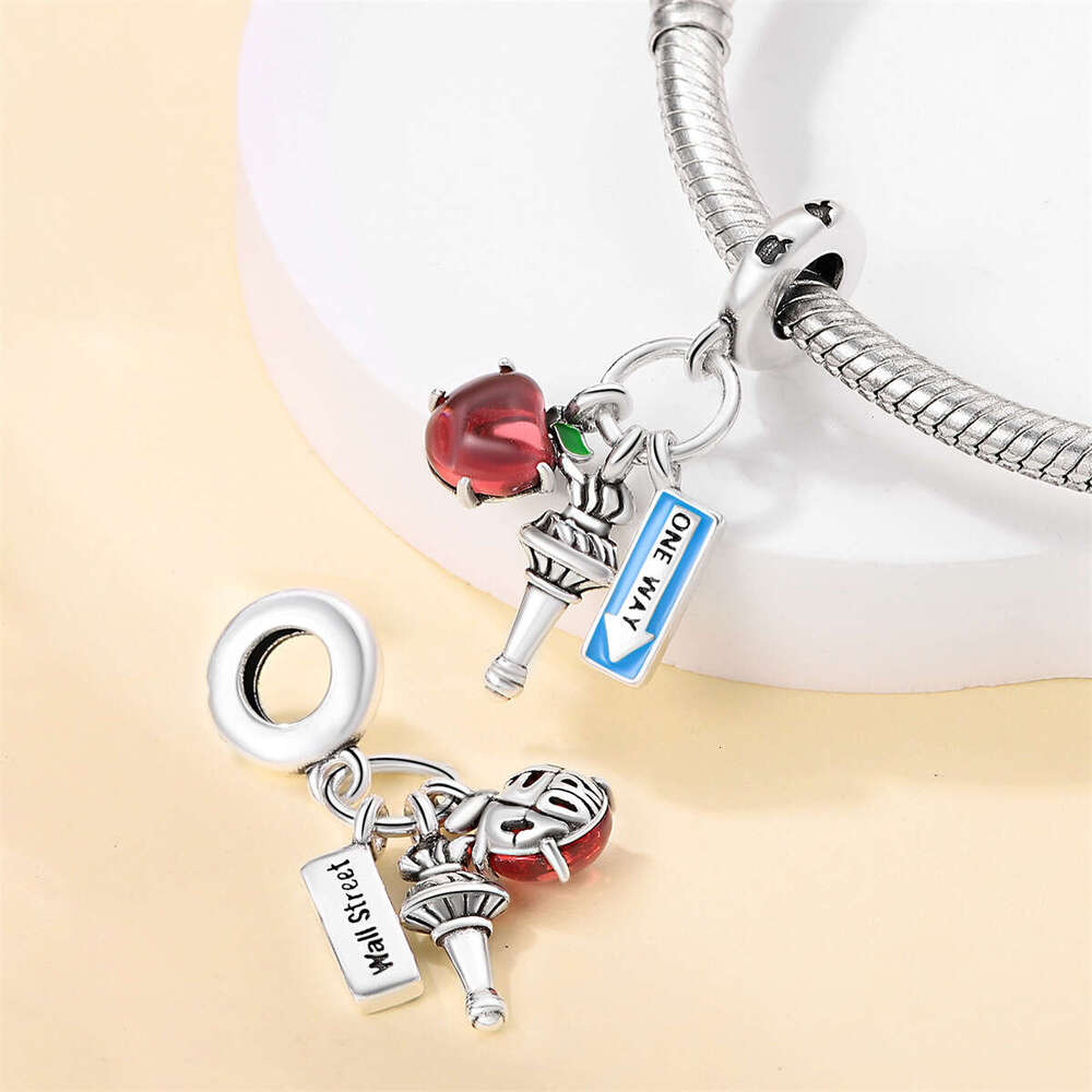 New 925 Sterling Silver Charm Journey of Love and Freedom pendant Fit Charms Silver 925 Original Bracelet DIY Jewelry Making For women Gifts