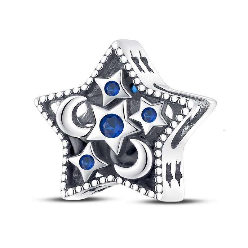 New 925 Sterling Silver Charm Blue Dream Catcher Pendant Fit Charms Silver 925 Original Bracelet DIY Jewelry Making For women Gifts