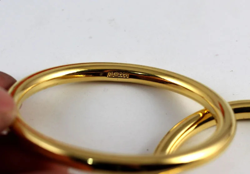 Inheritance of ancient method gold-plated bracelet Vietnam sand gold simple bracelet gift 240910