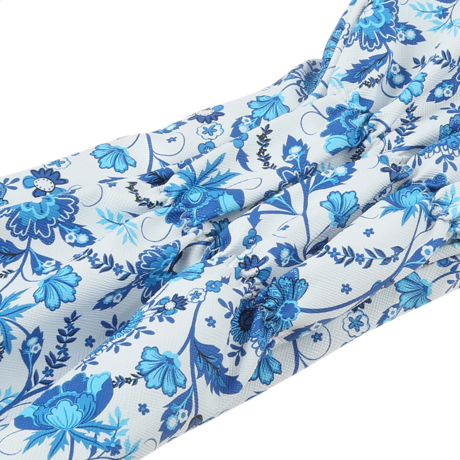 1/3Pcs PU Leather Golf Blue Cherry Blossoms Pattern Headcover Fit Driver Head Covers Fairway Wood Head Covers Hybrid Head Covers 240907