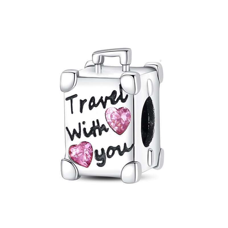 New 925 Sterling Silver Charm Travel box beads Fit Charms Silver 925 Original Bracelet DIY Jewelry Making For women Gifts