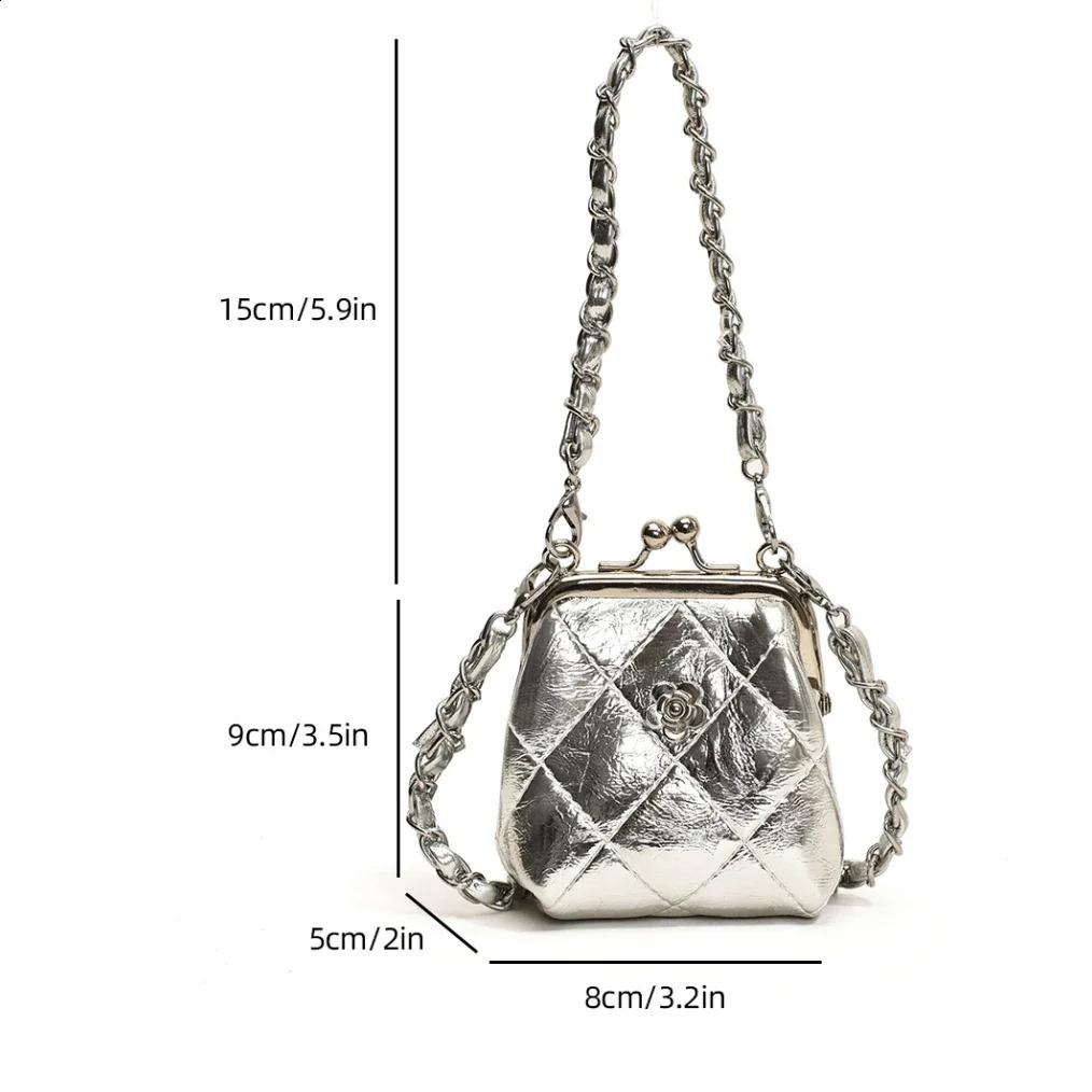 Super Crossbody Bags For Women er Chain Shoulder Coin Mini Purse Clip Lipstick Lady Cute Hobo Bag 240913 a1ab 4