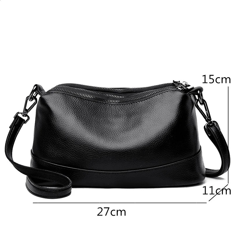 100% genuine leather handbag womens ner soft denim cross body bag fashionable y shoulder 240913